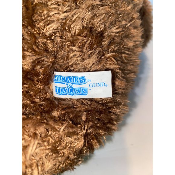 Gund Heads and Tales 22" Brown Plush Stuffed Animal Bear Toy Red Scarf Toy - Picture 5 of 6